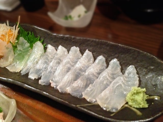 カワハギの刺身
