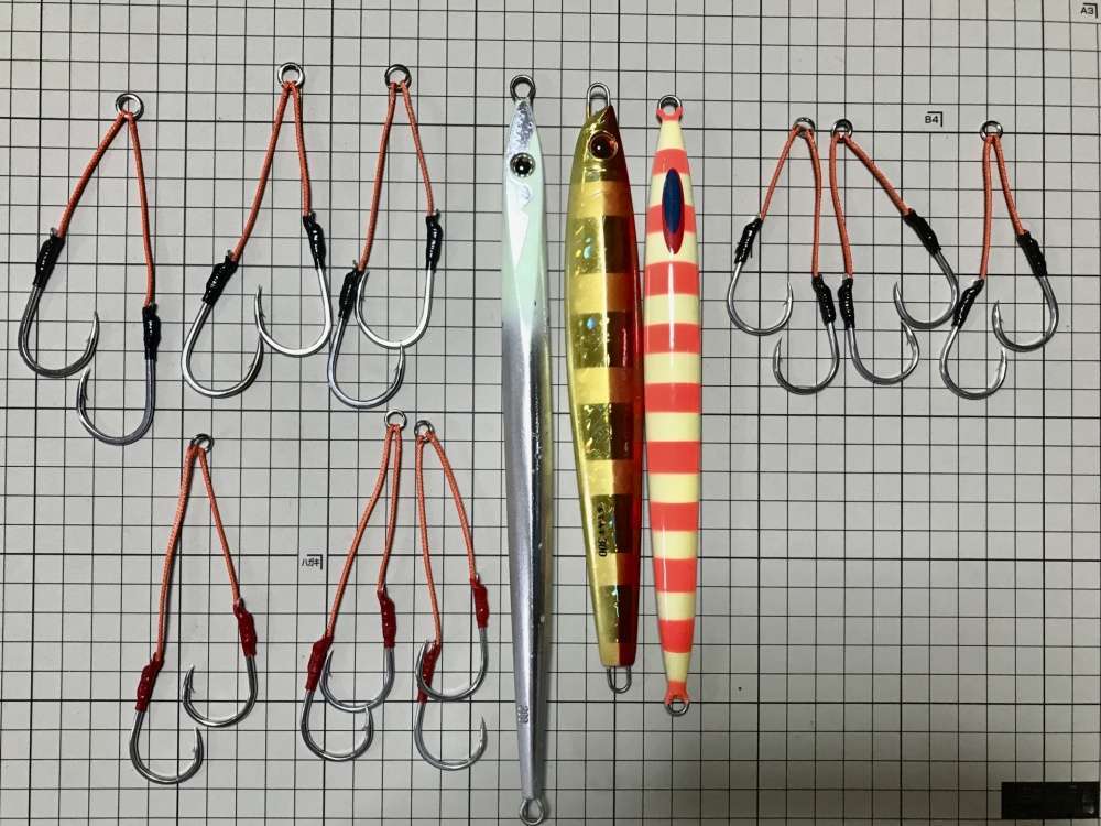 トンジギのフックセッティング